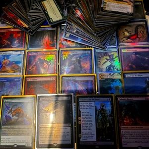 Mtg, 252 csrd lot.  82 rare and mythic rare foils.
